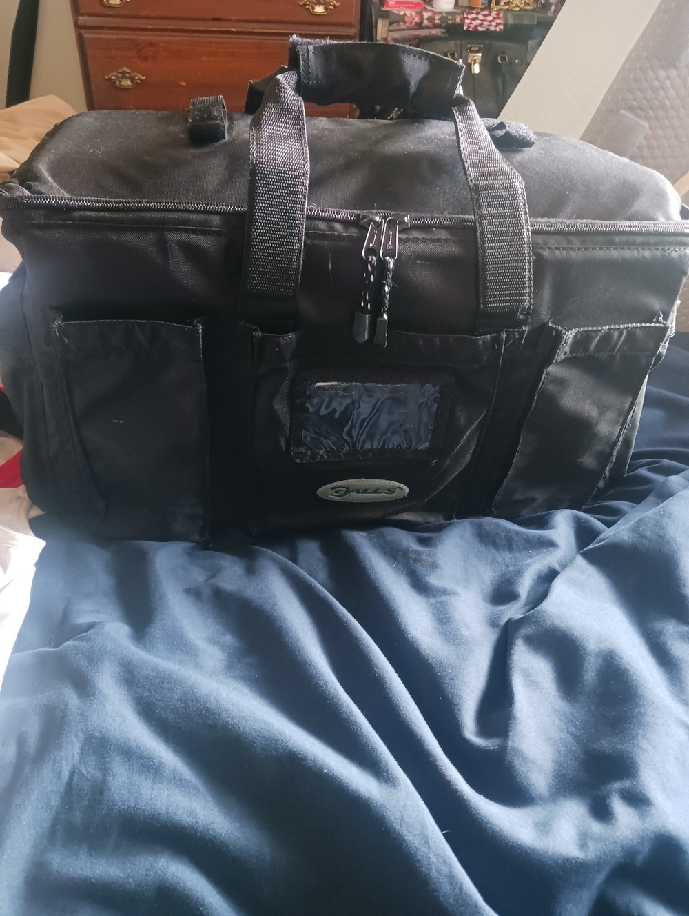 Black Messenger Bag for Men -